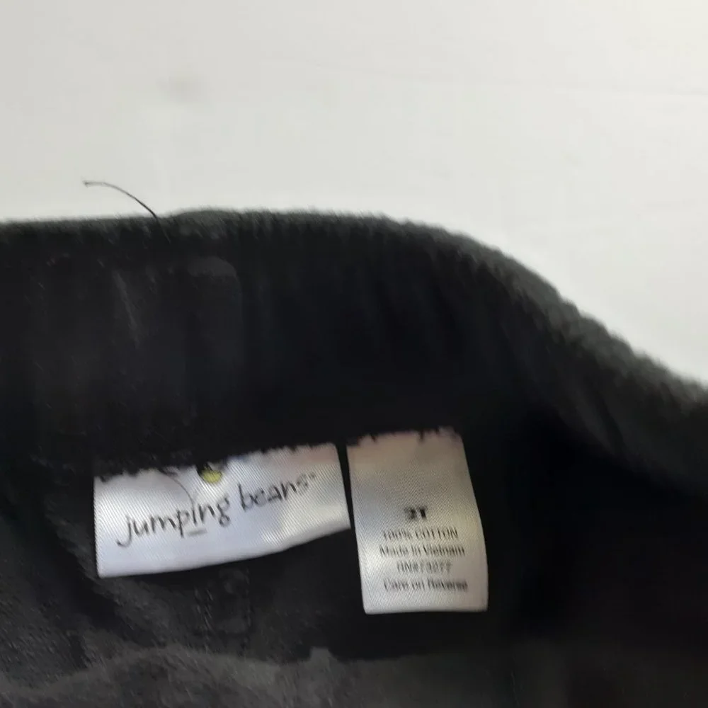 Jumping Beans Boys Shorts Black Knit Pull On Elastic Waist 2T